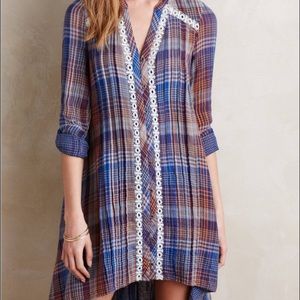 NWT ANTHROPOLOGIE HI LO TUNIC DRESS. LARGE